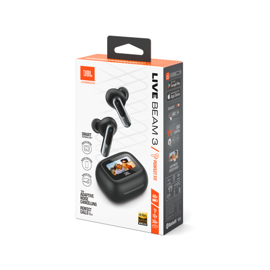 Live Beam 3 - Black - True wireless noise-cancelling closed-stick earbuds - Detailshot 15